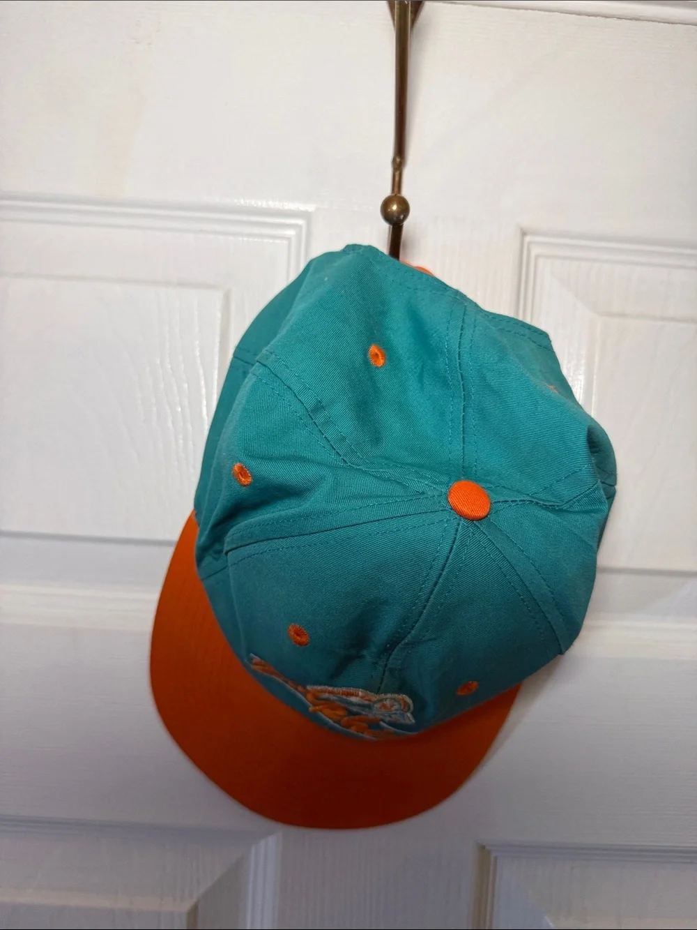Vintage Miami Dolphins Eastport Snapback Hat Made in Taiwan
